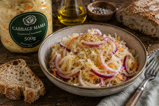 Sauerkraut with Red Onion & Olive Oil