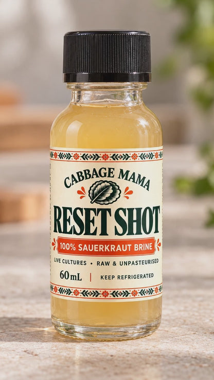Reset Shot - Sauerkraut Brine 60mL